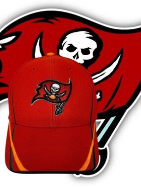 NWOT 47 Brand Tampa Bay Buccaneers MVP Red Embroidered Strapback Hat Cap OSFA